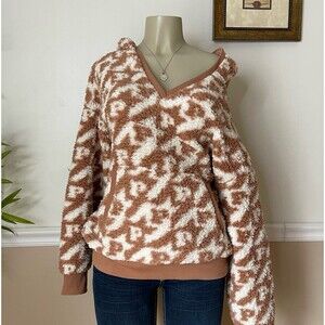 Victoria’s Secret PINK Cozy Fleece Pullover Sherpa Hoodie Sweater